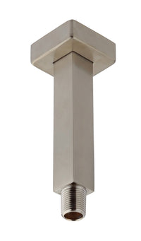 Thumbnail for Latoscana SQPW74406 Ceiling Shower Arm With Strengthened Fixing Brushed Nickel Shower Arm Latoscana 