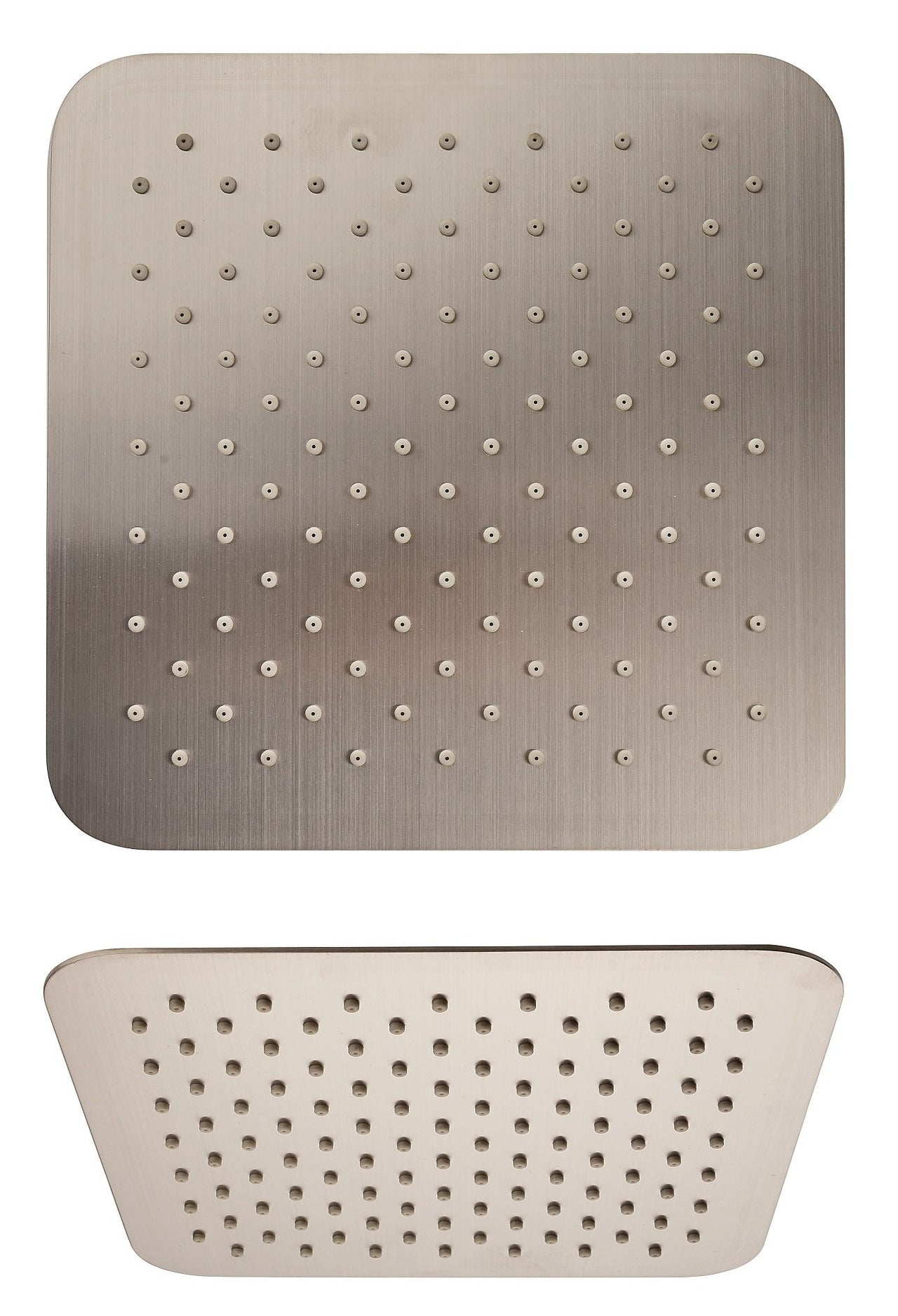 Latoscana SQPW75908 Anti-Limestone Ultra-Thin Shower Head In Stainless Steel Brushed Nickel Shower Head Latoscana 
