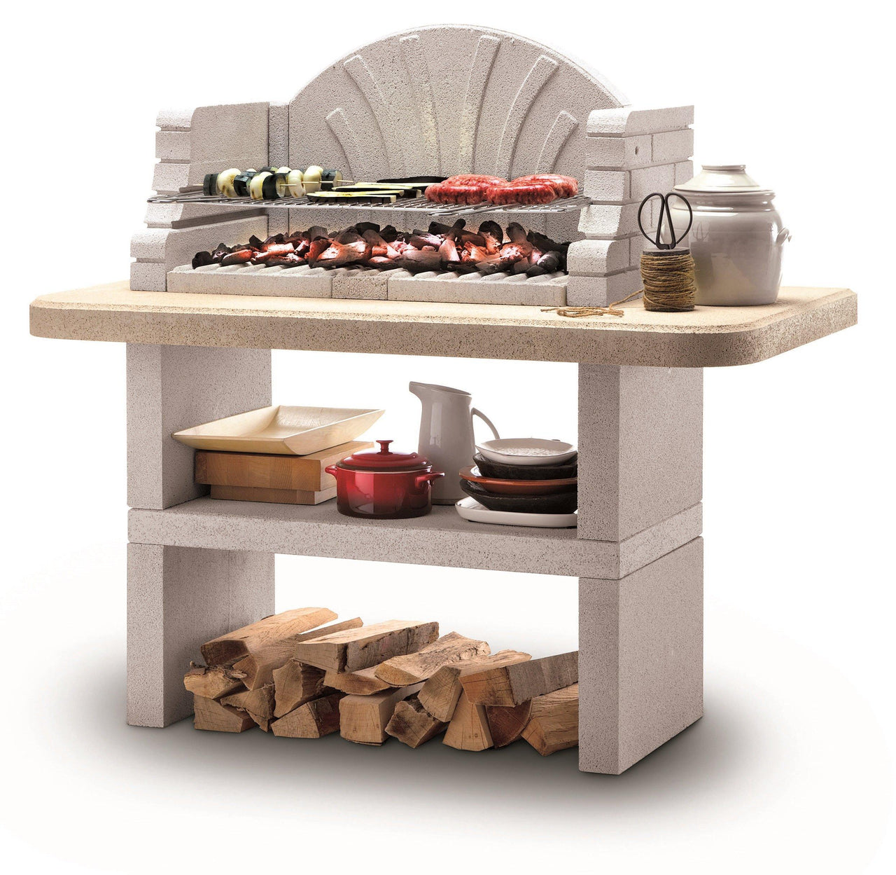 Palazzetti ST TROPEZ Barbecue Outdoor Cooking Grill By Paini Pizza Ovens Paini 