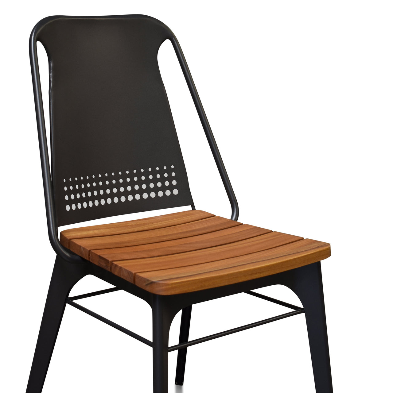 Strada Steel and Teak Outdoor Dining Chair - Set of 2 Dining Chair Gingko 