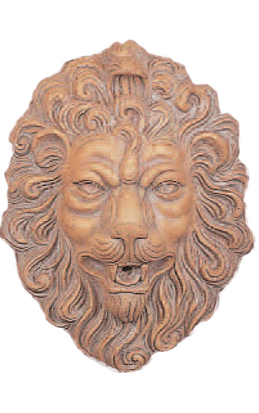 San Marco Lion Head Cast Stone Outdoor Asian Collection Wall Ornament Tuscan 