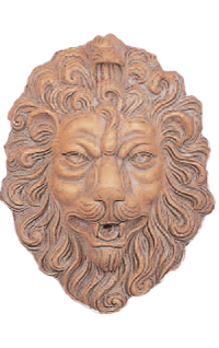 Thumbnail for San Marco Lion Head Cast Stone Outdoor Asian Collection Wall Ornament Tuscan 