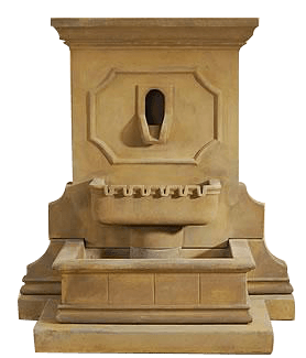 Savonna Wall Outdoor Cast Stone Garden Fountain W/ Step Fountain Tuscan 