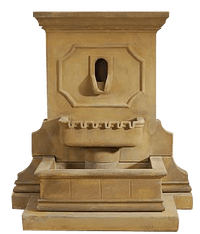 Thumbnail for Savonna Wall Outdoor Cast Stone Garden Fountain W/ Step Fountain Tuscan 