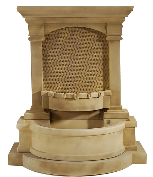 Savonna Diamond Wall Of Water Wall Outdoor Cast Stone Garden Fountain Fountain Tuscan 