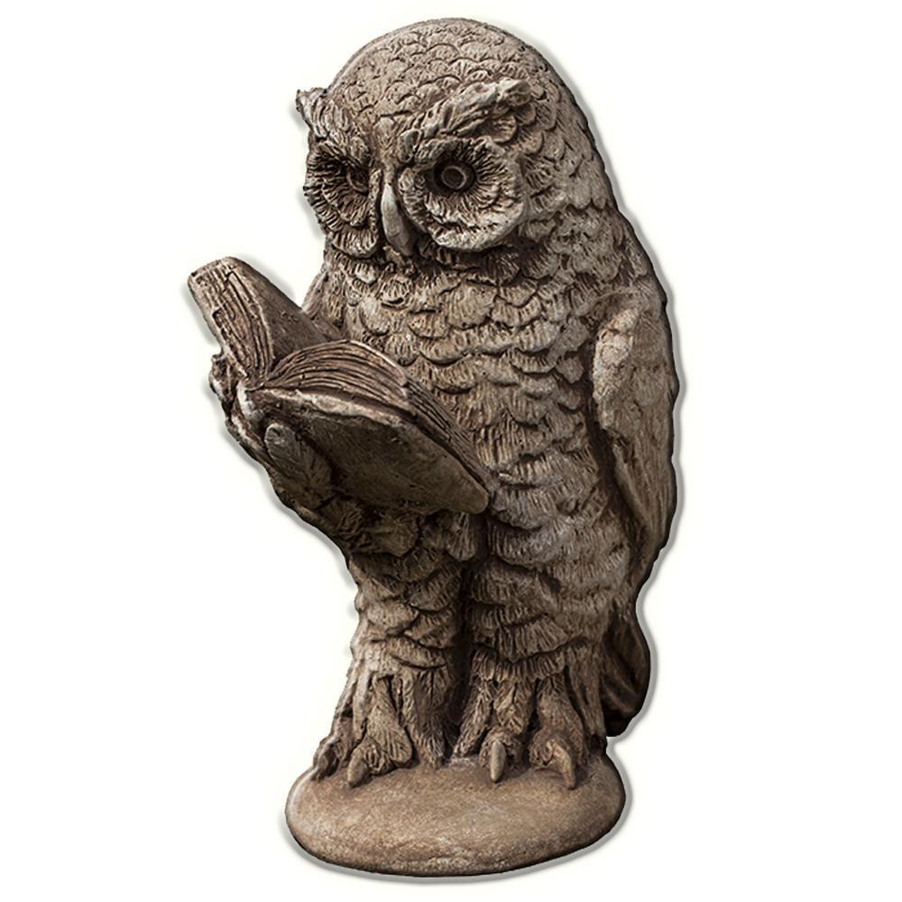Campania International Cast Stone Scholarly Owl Statuary Campania International 