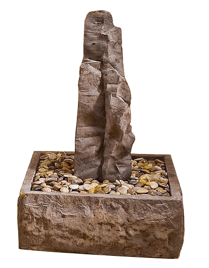 Sedona Rock Outdoor Cast Stone Garden Fountain-Small Fountain Tuscan 