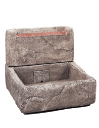 Thumbnail for Shallow Cistern With Copper Overflow Cast Stone Outdoor Garden Fountain Fountain Tuscan 