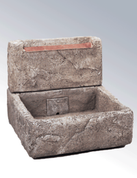 Thumbnail for Shallow Cistern With Copper Overflow Cast Stone Outdoor Garden Fountain Fountain Tuscan 