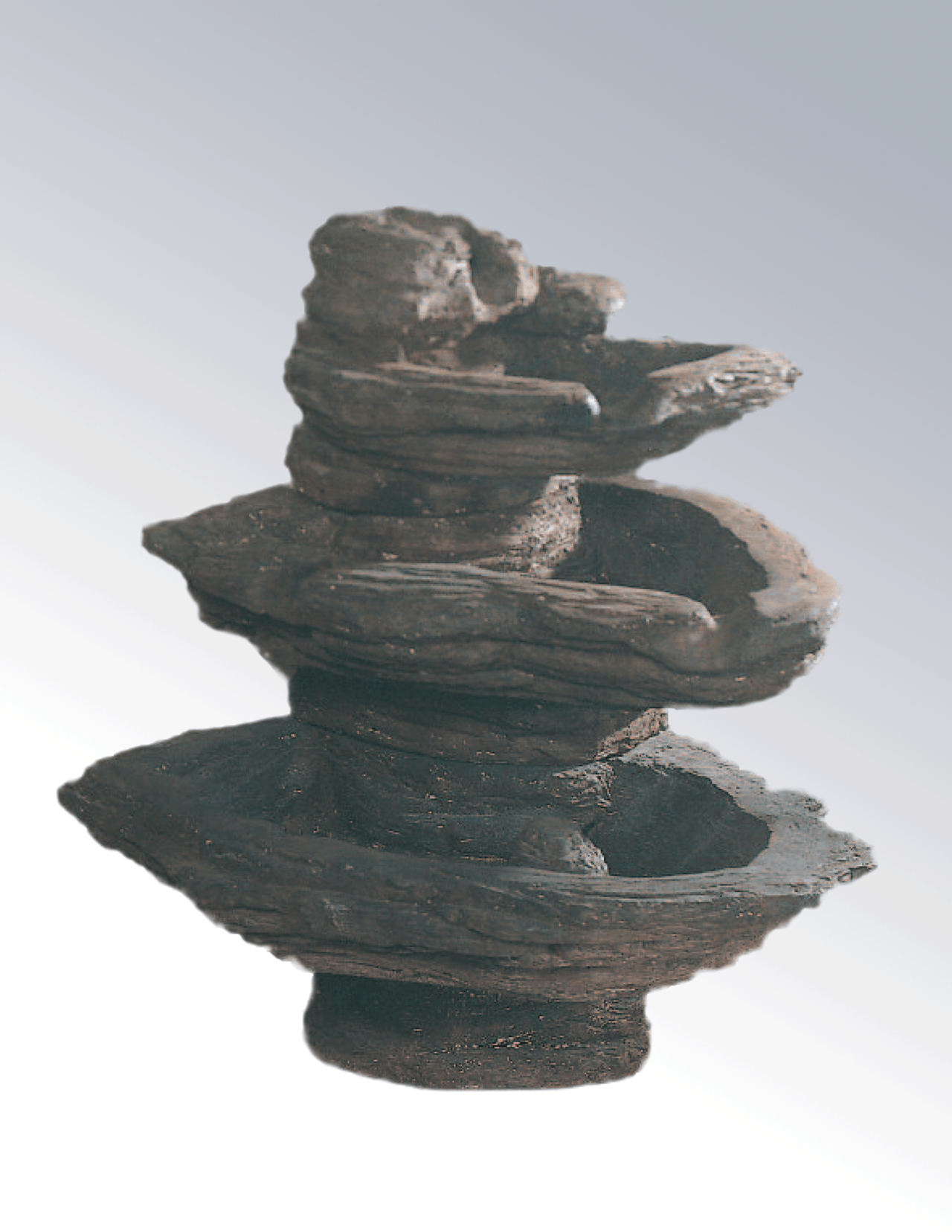 Slate Three Tier Cast Sotne Outdoor Garden Fountains Fountain Tuscan 