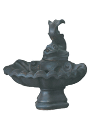 Thumbnail for Small One Tier With Fish Cast Stone Outdoor Garden Fountain Fountain Tuscan 