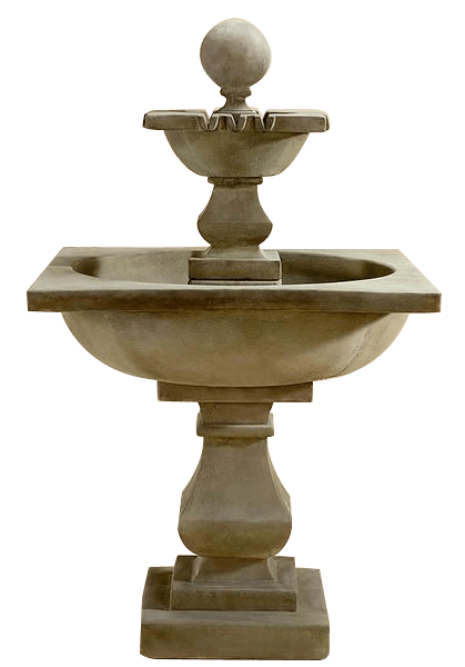 Quadratum Outdoor Cast Stone Garden Fountain Fountain Tuscan 