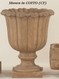 Thumbnail for Sovana Urn Cast Stone Outdoor Garden Planter Planter Tuscan Basins 