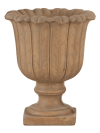 Thumbnail for Sovana Urn Cast Stone Outdoor Garden Planter Planter Tuscan Basins 