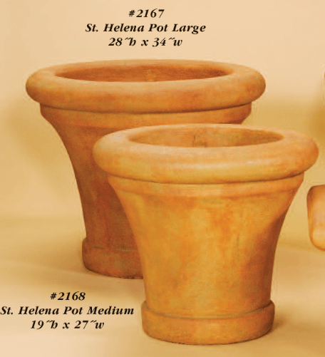 St. Helena Pot Cast Stone Outdoor Garden Planter Planter Tuscan 