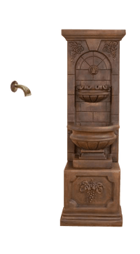 Thumbnail for St. Helena Outdoor Cast Stone Garden Fountain W/ Base and For Spout Fountain Tuscan 