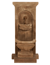 Thumbnail for St. Helena Outdoor Cast Stone Garden Fountain W/ Step & For Spout Fountain Tuscan 