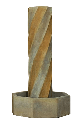 Swirl Water Outdoor Cast Stone Garden Fountain No Ball Fountain Tuscan 