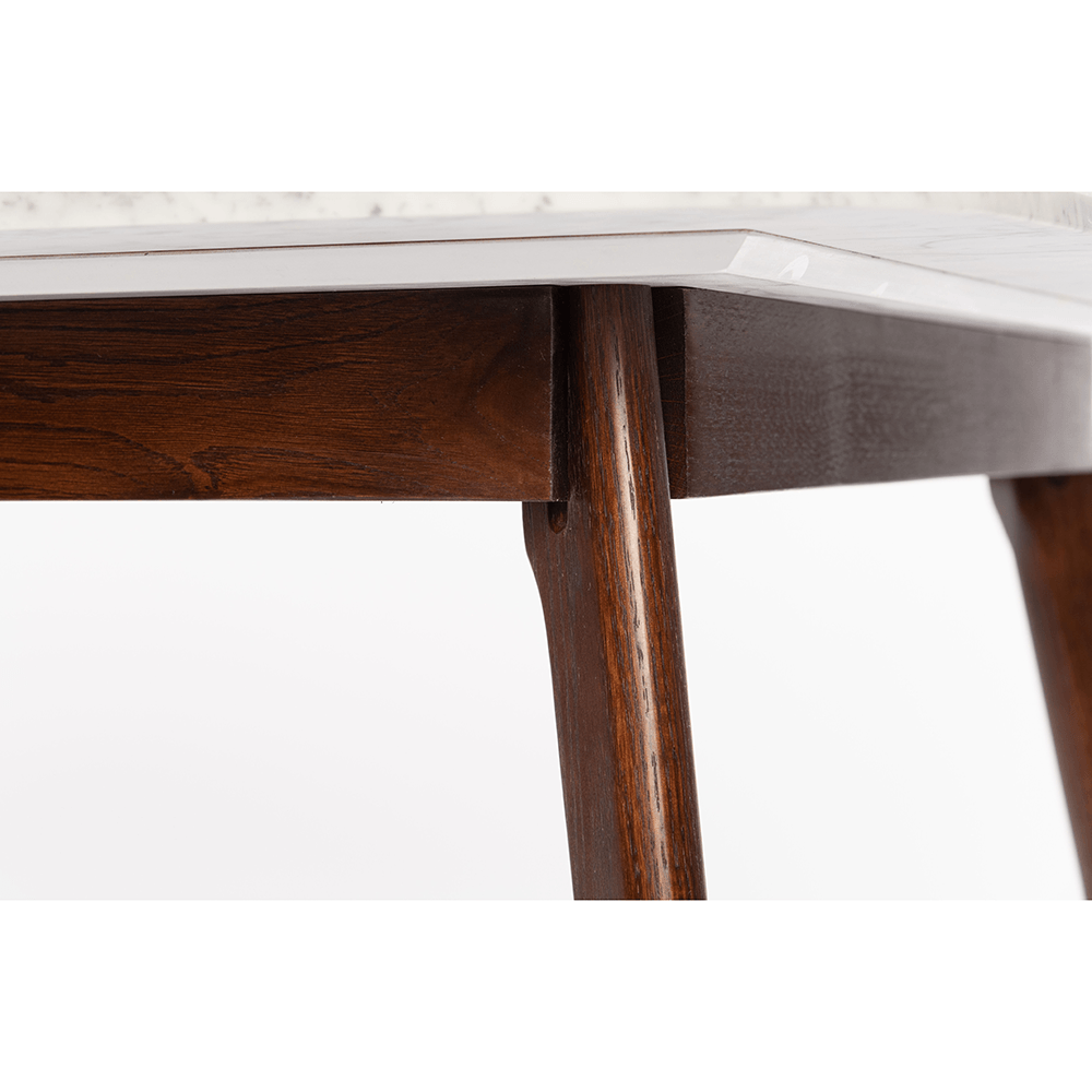 Avella 31" Round Italian Carrara White Marble Dining Table with Legs Dining Table The Bianco Collection 