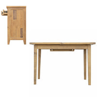 Thumbnail for Ashford 2 Pieces Reclaimed Wood Extentsion Dining Table and Sideboard in Brown Dining Table AndMakers 