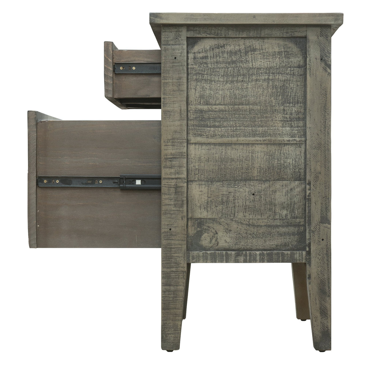 Ashford 25" Reclaimed Wood Filing Cabinet with Two Drawers Filing Cabinet AndMakers 