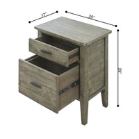 Thumbnail for Ashford 2 Pieces Reclaimed Wood Writing Desk and Filing Cabinet Dining Table AndMakers 