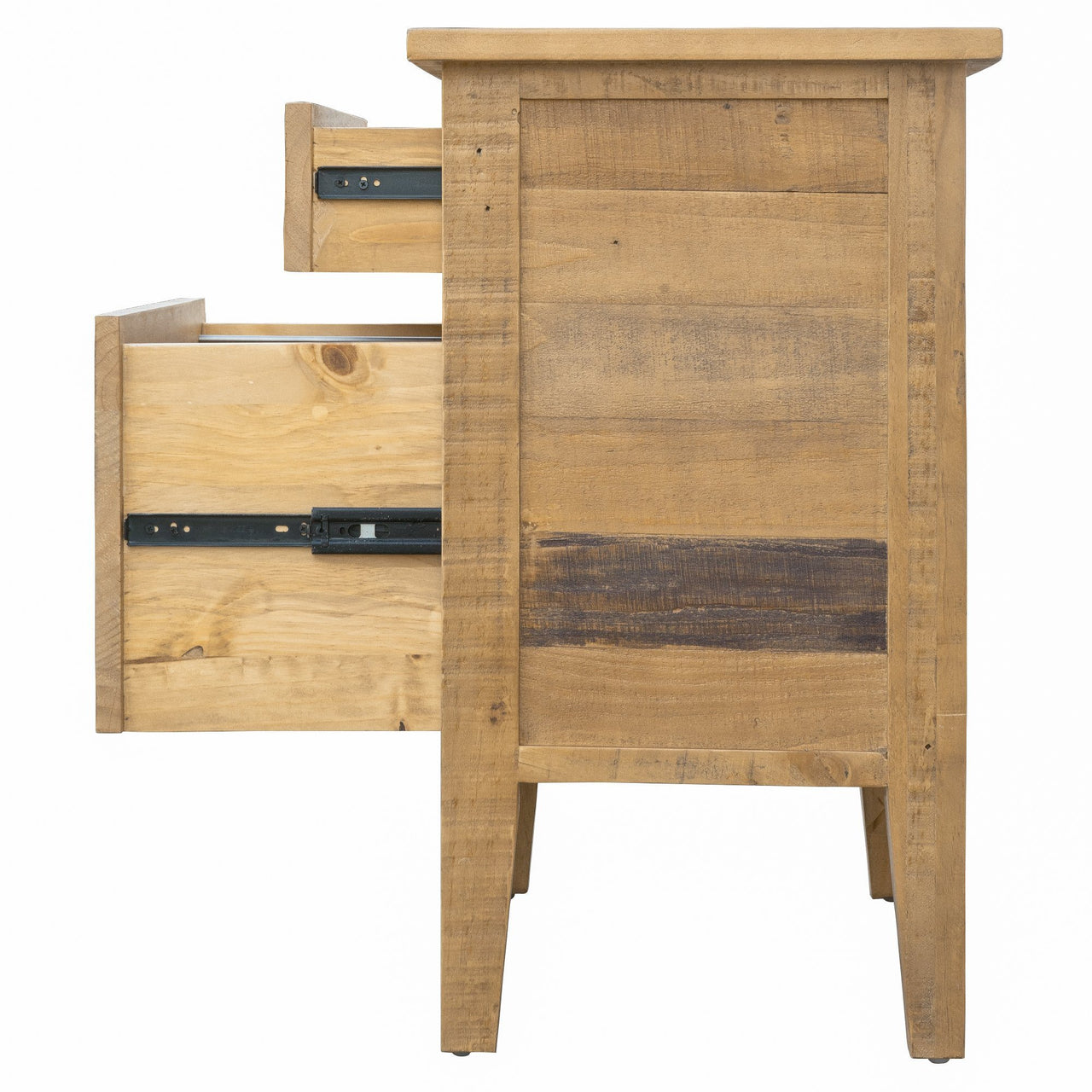 Ashford 25" Reclaimed Wood Filing Cabinet with Two Drawers Filing Cabinet AndMakers 