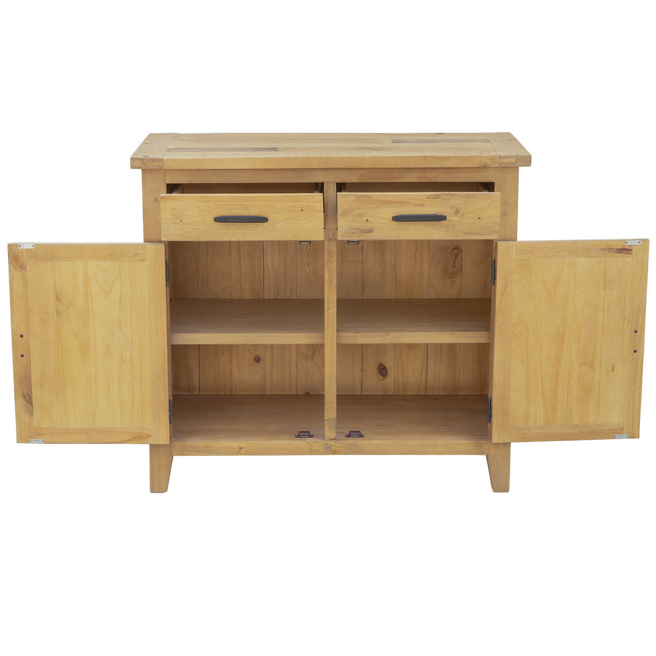Ashford 39" Reclaimed Wood Storage Sideboard with Two Drawers and Doors Sideboard AndMakers 