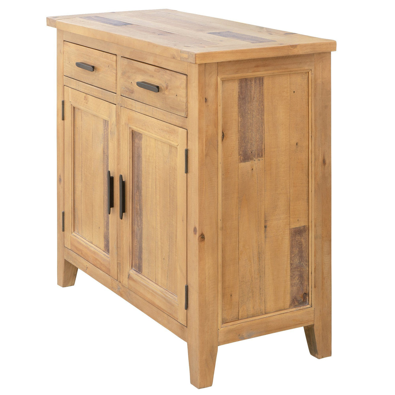Ashford 39" Reclaimed Wood Storage Sideboard with Two Drawers and Doors Sideboard AndMakers 