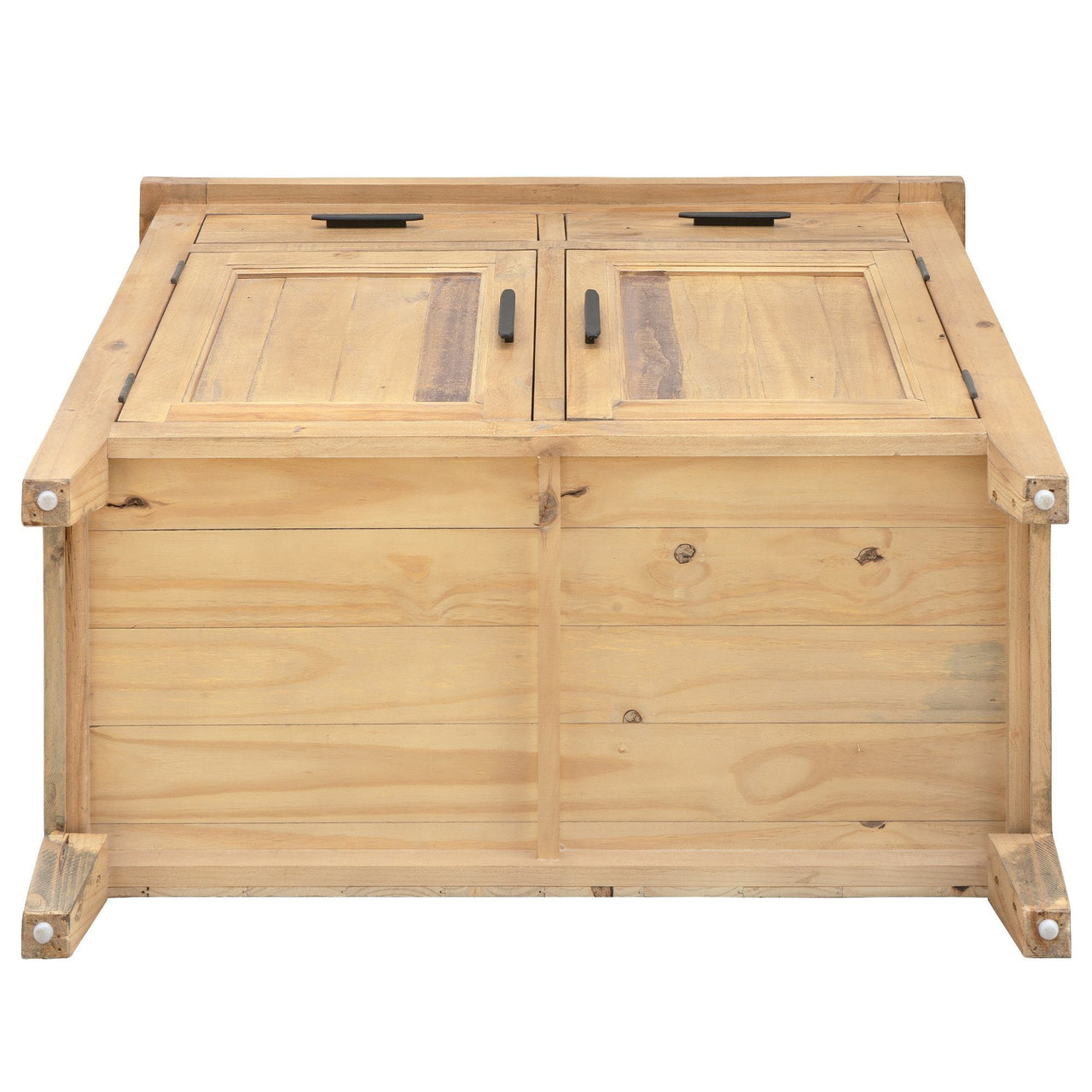 Ashford 39" Reclaimed Wood Storage Sideboard with Two Drawers and Doors Sideboard AndMakers 