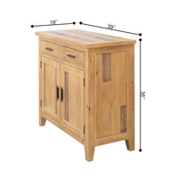 Thumbnail for Ashford 2 Pieces Reclaimed Wood Extentsion Dining Table and Sideboard in Brown Dining Table AndMakers 