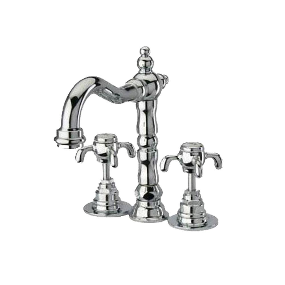 Latoscana Ornellaia Mini-Widespread With Cross Handles In A Chrome finish touch on bathroom sink faucets Latoscana 