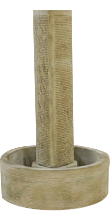 Tempo Outdoor Cast Stone Garden Fountain No Ball Fountain Tuscan 