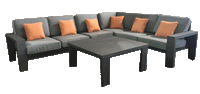 Thumbnail for Titan Outdoor Sectional Set Of 5 Outdoor Furniture Tuscan 