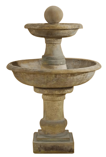 Tosca Two Tier Outdoor Cast Stone Garden Fountain Fountain Tuscan 