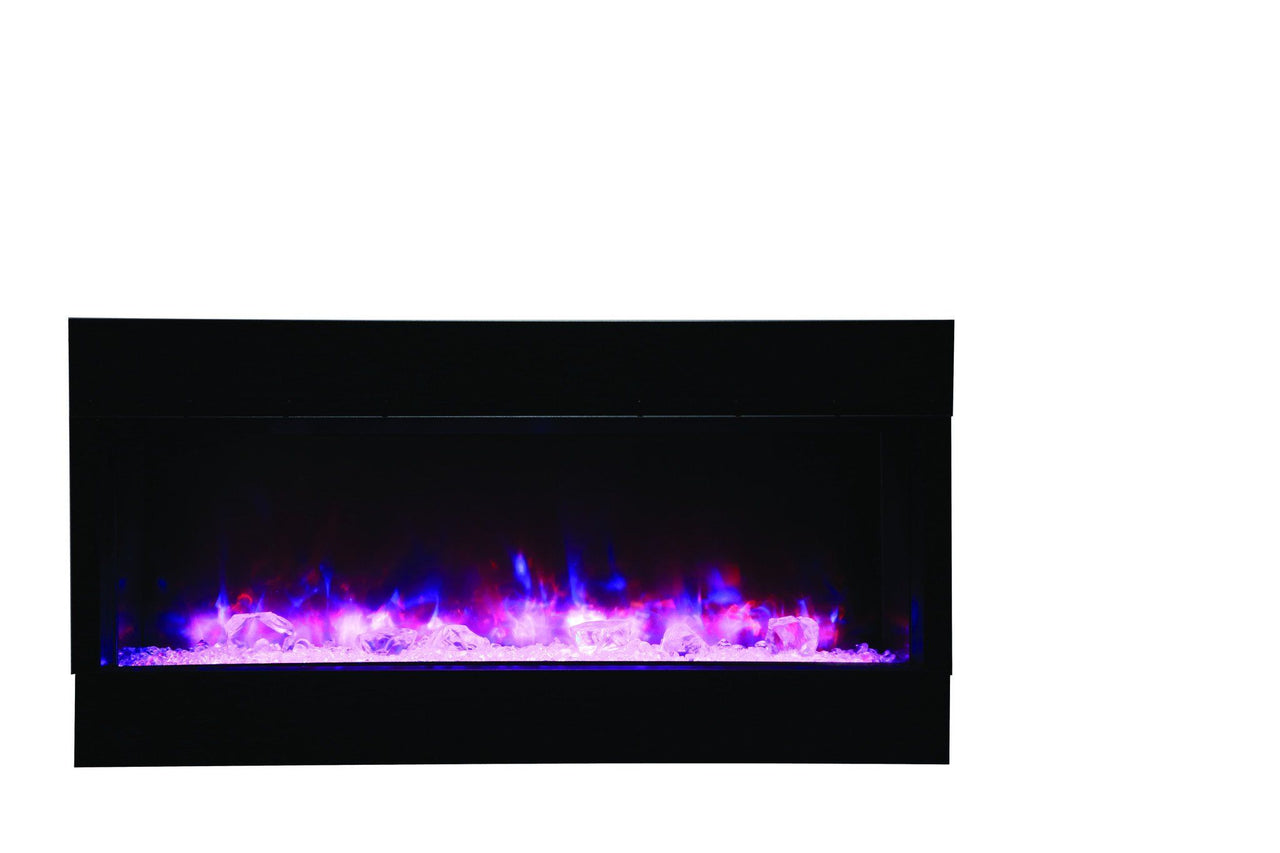 Amantii 50" unit True View- 14 1/4" in depth 3 sided glass fireplace Electric Fireplace Amantii 