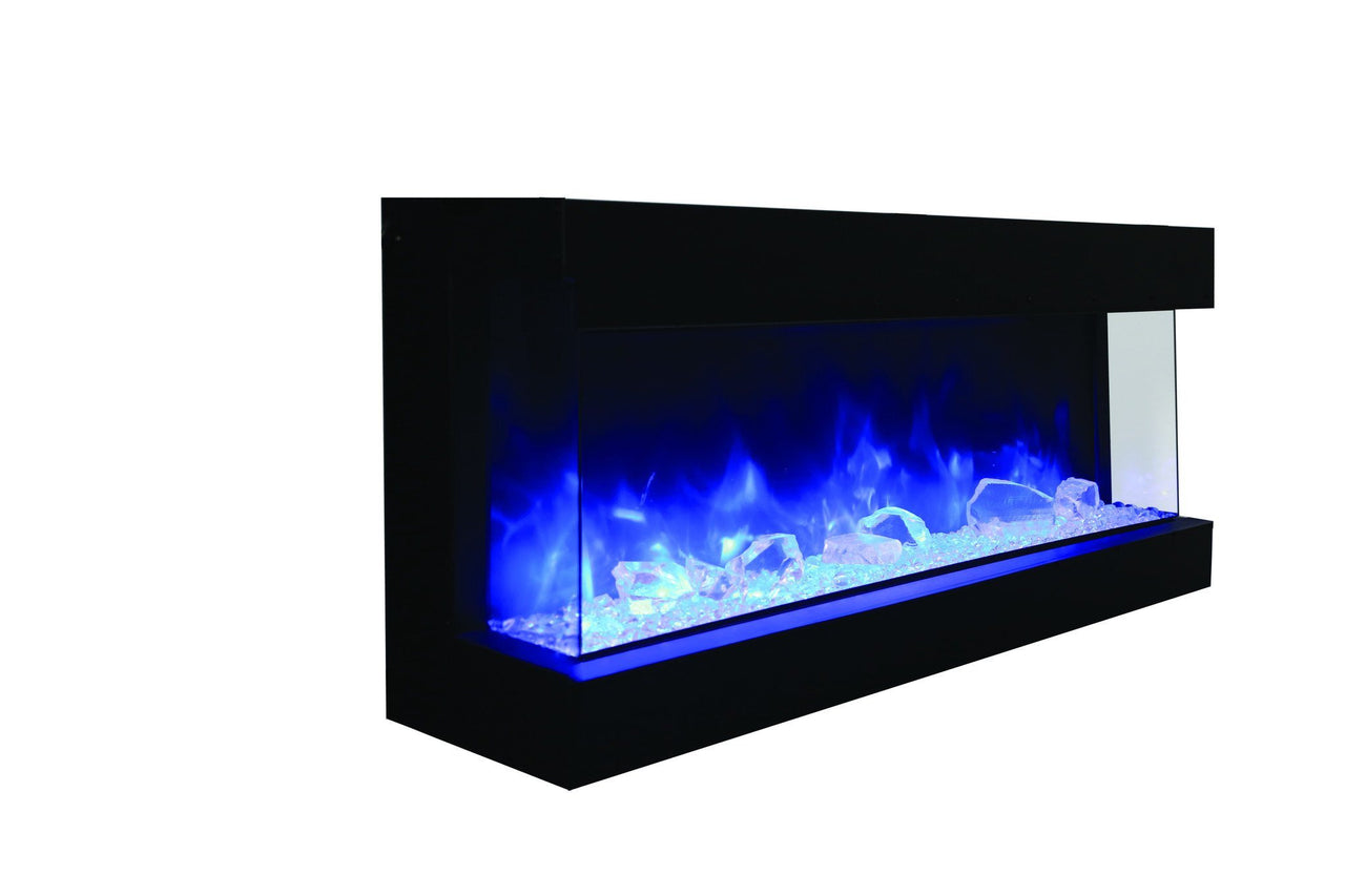 Amantii 60" unit - 14 1/4" in depth 3 sided glass fireplace Electric Fireplace Amantii 