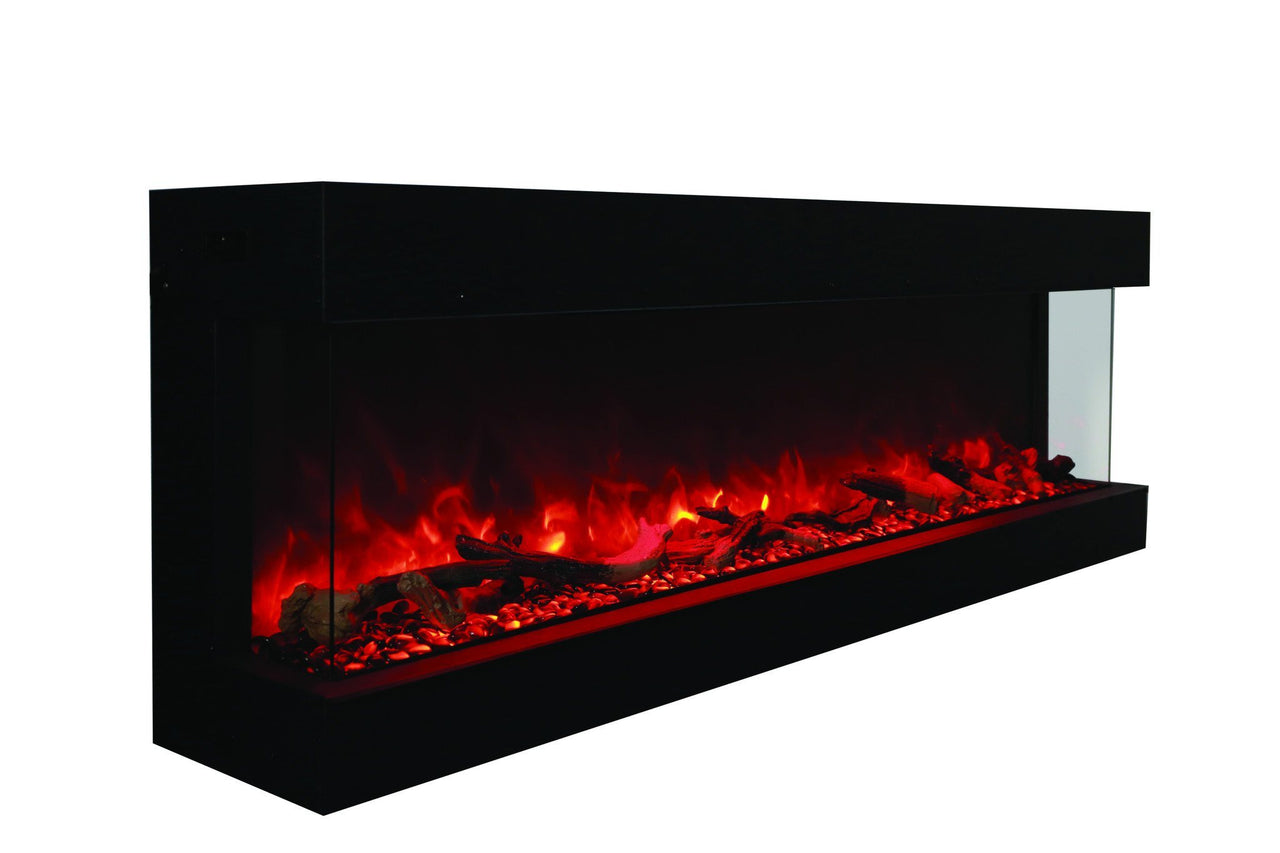 Amantii 72" unit - 14 1/4" in depth 3 sided glass fireplace Electric Fireplace Amantii 