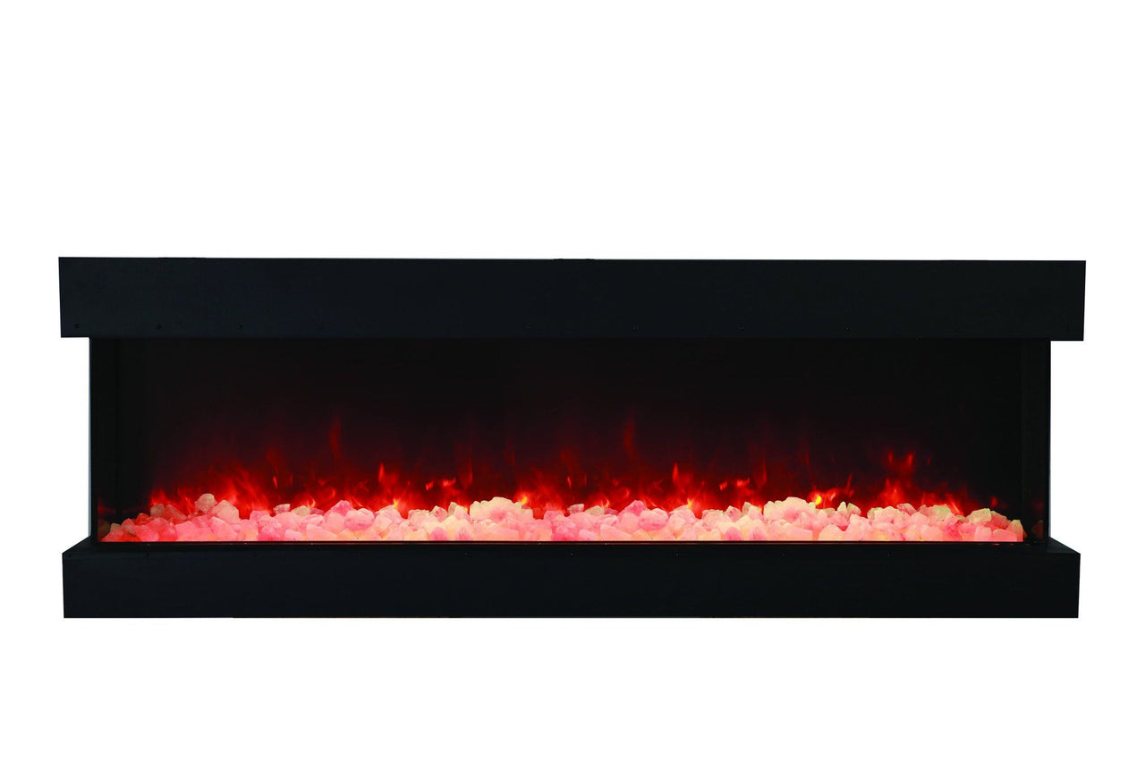 Amantii 72" unit - 14 1/4" in depth 3 sided glass fireplace Electric Fireplace Amantii 