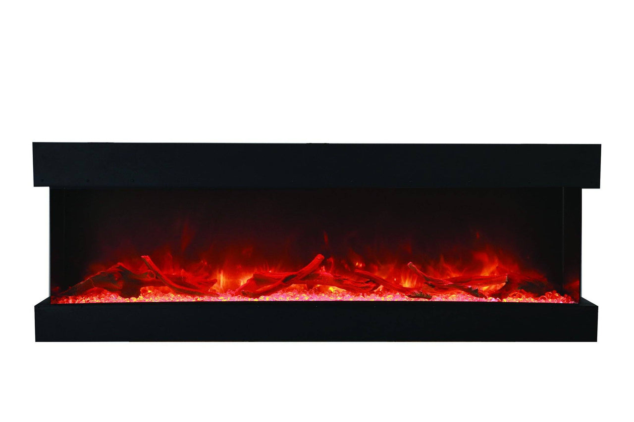 Amantii 72" unit - 14 1/4" in depth 3 sided glass fireplace Electric Fireplace Amantii 