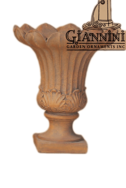 Tulipano Urn Cast Stone Outdoor Garden Planter Planter Tuscan 
