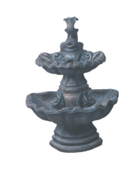 Thumbnail for Two Tier With Fish Cast Stone Foutains Fountain Tuscan 