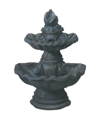 Thumbnail for Two Tier With Pitcher Cast Stone Outdoor Garden Fountain Fountain Tuscan 