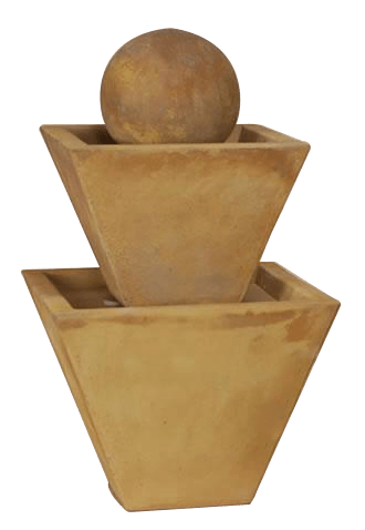 Two Tier Outdoor Cast Stone Garden Fountain Medium Fountain Tuscan 