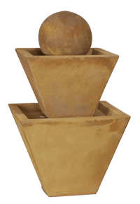 Thumbnail for Two Tier Outdoor Cast Stone Garden Fountain Medium Fountain Tuscan 