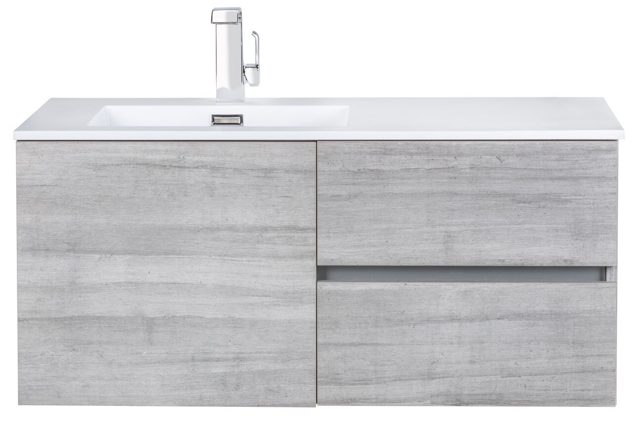Beachwood Collection 42" Wall Mount Modern Bathroom Vanity - Soho By Cutler Cutler Kitchen & Bath Vanity 