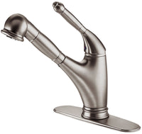 Thumbnail for Latoscana Single Handle Pull-Out Spray Kitchen Faucet In Brushed Nickel Kitchen Faucet Latoscana 