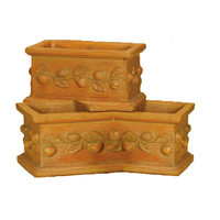 Thumbnail for Frutta Planter Box Cast Stone Outdoor Garden Planter Planter Tuscan 