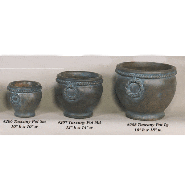 Tuscany Pot Cast Stone Outdoor Garden Planter Planter Tuscan 