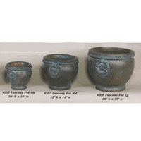 Thumbnail for Tuscany Pot Cast Stone Outdoor Garden Planter Planter Tuscan 